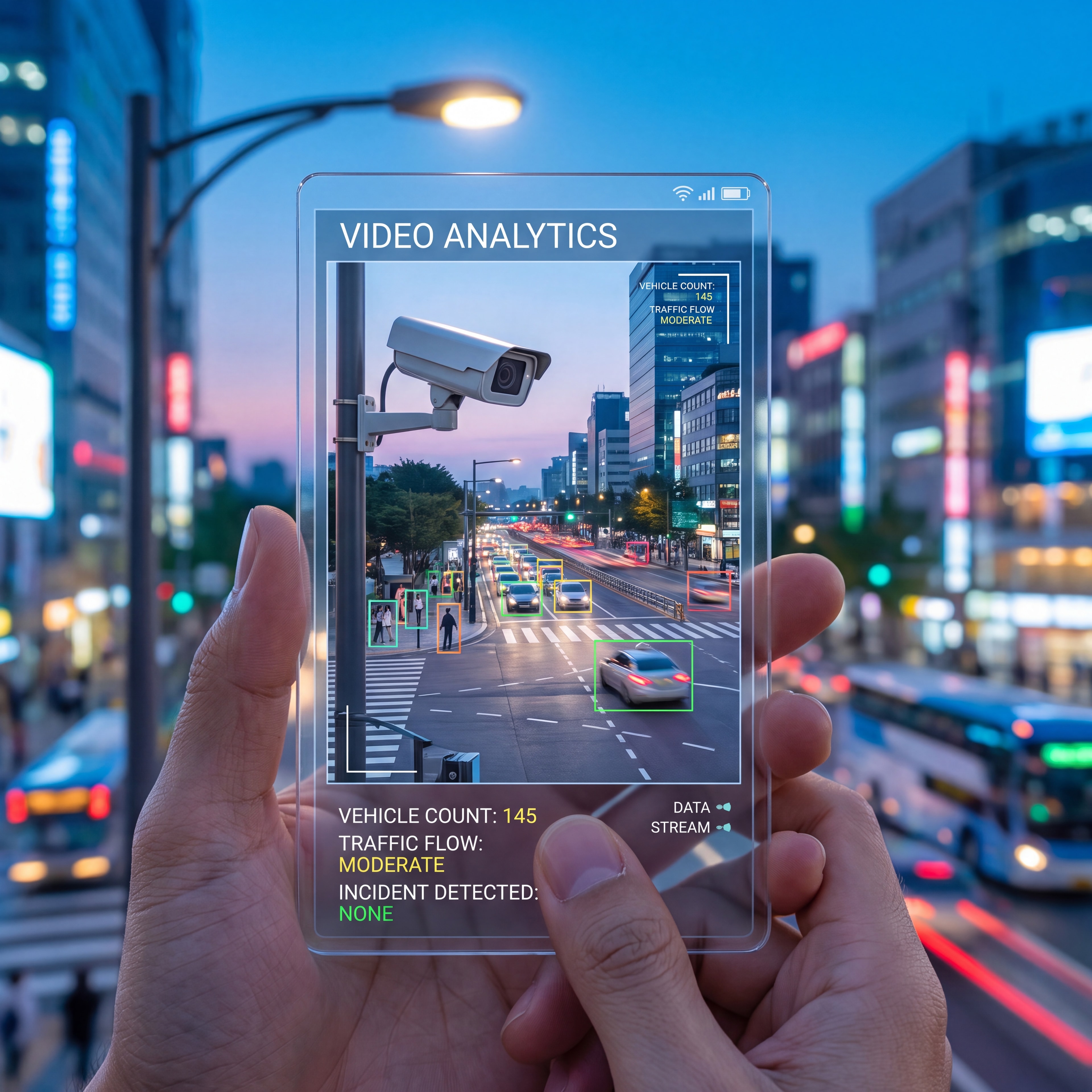 Live video analytics system monitoring activity and operational events